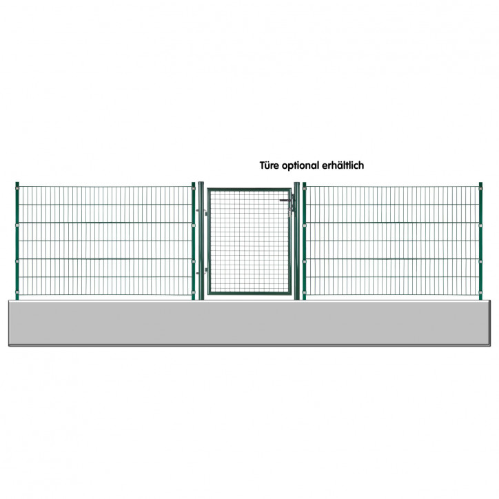 Kompletný plot so stĺpikmi 6x1,2 m, zelený