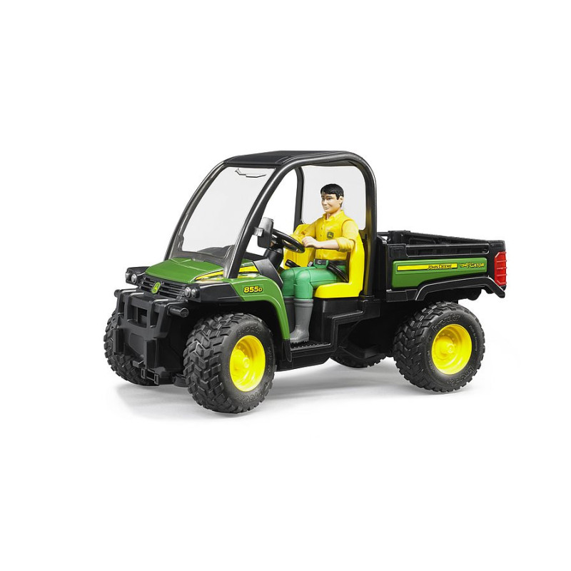 BRUDER 02490 John Deere Gator XUV 855D s figúrkou šoféra 1:16