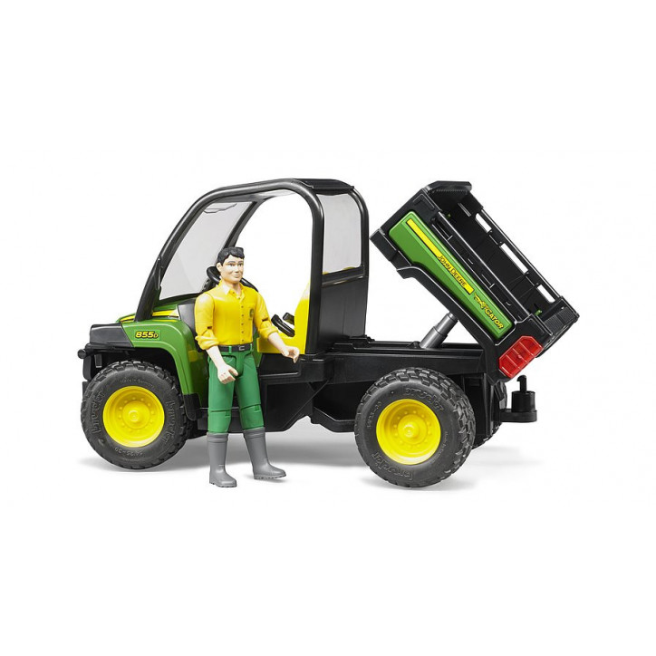 John Deere Gator XUV 855D s figúrkou šoféra 1:16 02490