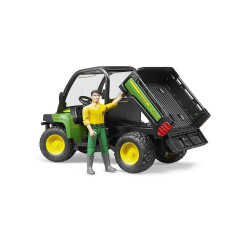 BRUDER 02490 John Deere Gator XUV 855D s figúrkou šoféra 1:16