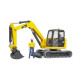 BRUDER 02466 Minibager CAT s figúrkou stavebného robotníka 1:16