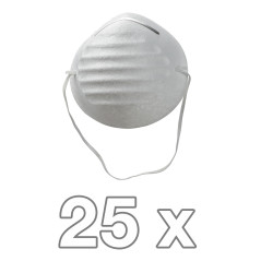 Ochranná maska na ústa a nos z PET materiálu, 25 ks