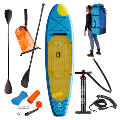 Stand-Up Paddleboard nafukovací s príslušenstvom do 120 kg, 320x84 cm, modrý