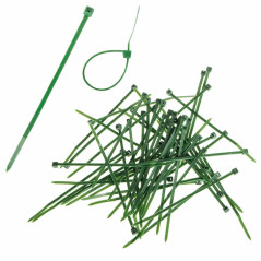 Plastové sťahovacie pásky 100x2, 5 mm, 100ks, zelené SPRINGOS SA0003